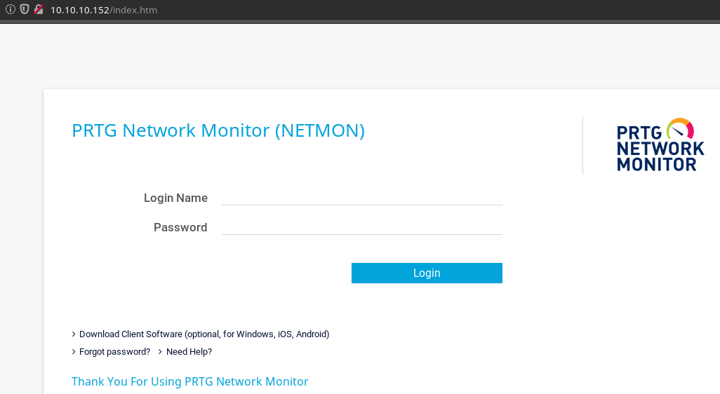 Hack The Box - NetMon WriteUp